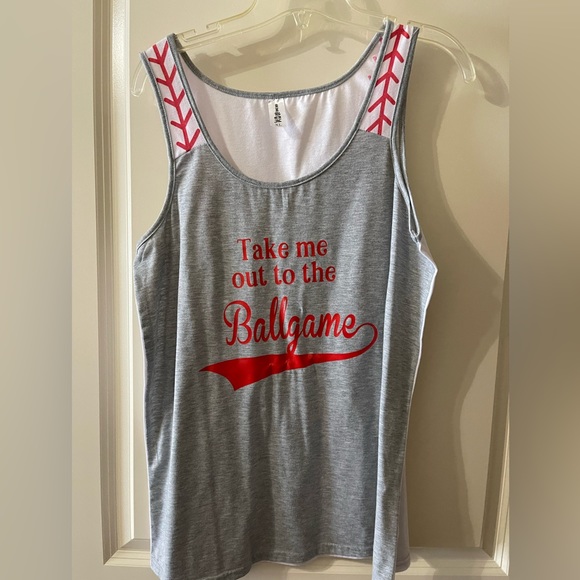 “Take me out to the Ballgame” tank top - Picture 1 of 2